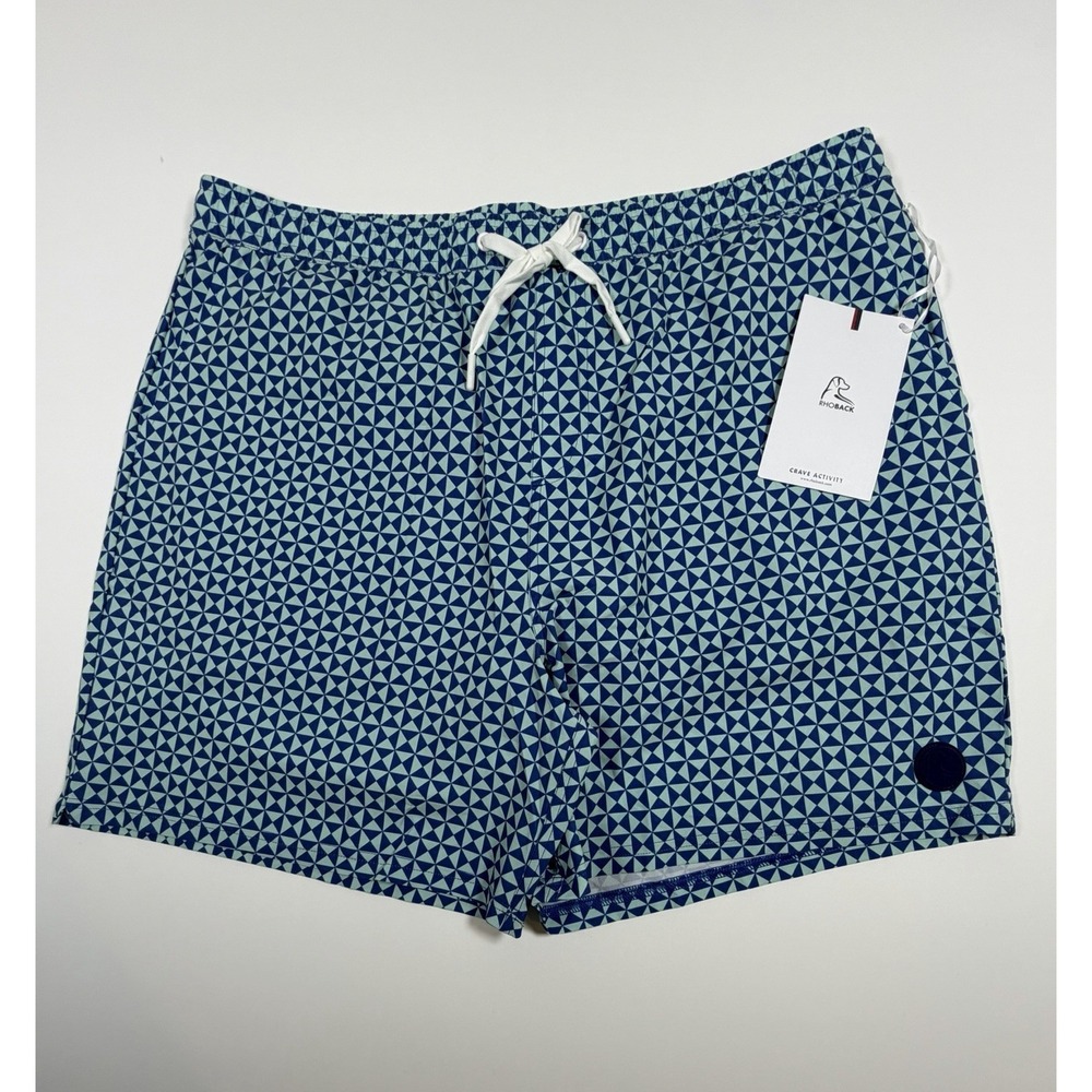 Rhoback Medley Swim Trunks Men's Size 3XL The Aruba Blue Green Shorts NWT
